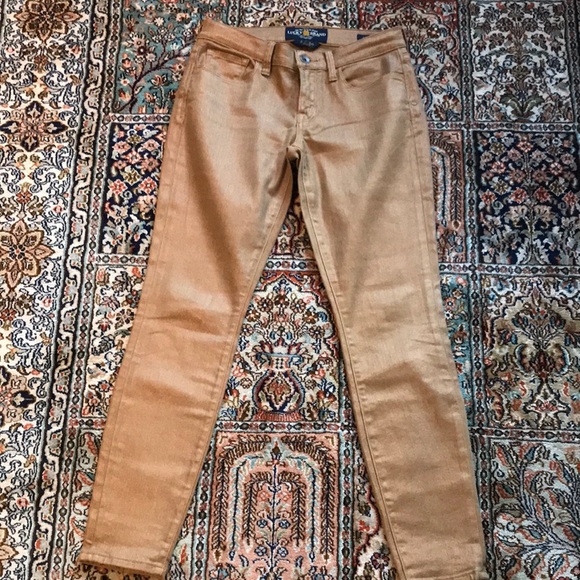 Host Pick 🎉 Fabulous gold denim Sofia 2/26 skinny Jean. - Picture 1 of 14